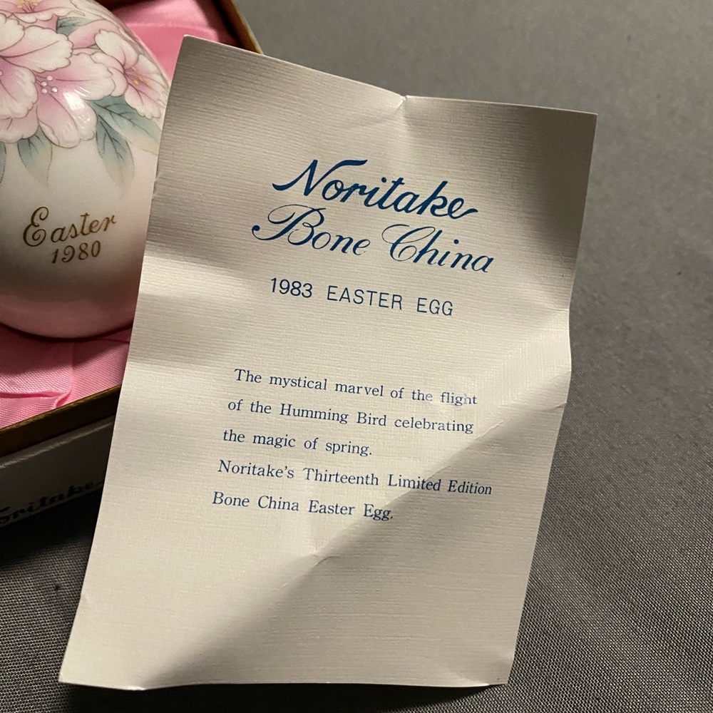 Noritake Easter Egg 1980 | 10th Limited Edition Japan | Vintage Collectible NIB - Picture 4 of 6